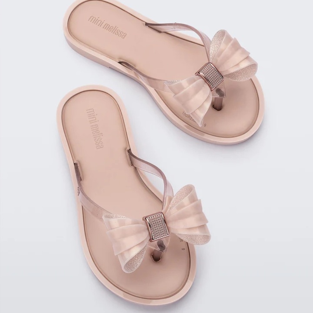 MINI MELISSA Kids Jelly Flip Flops - Size 11